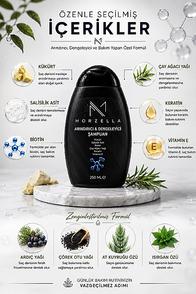 Arındırıcı & Dengeleyici Bakım Şampuanı – Kepek Görünümüne Özel Bakım 250 ML  - 2