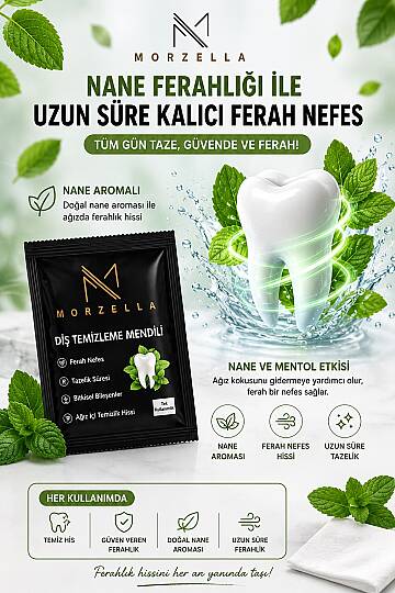 Morzella Diş Temizleme & Parlatıcı Bakım Mendili
