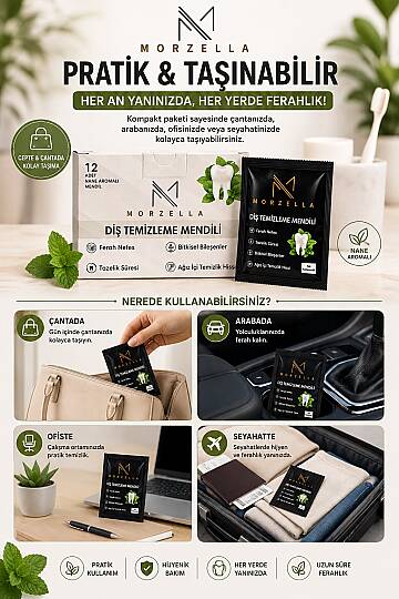 Morzella Diş Temizleme & Parlatıcı Bakım Mendili - 7
