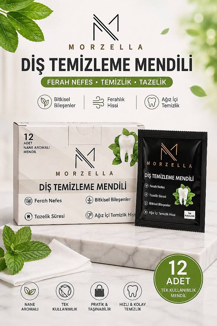 Morzella Diş Temizleme & Parlatıcı Bakım Mendili - 2