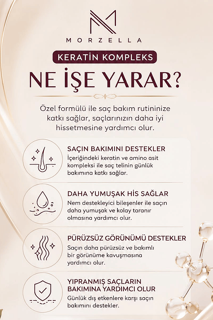 Keratin Kompleks Besleyici Ve Yapılandırıcı Saç Bakım Maskesi 300 ML - 5