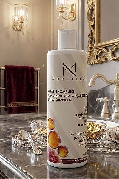 Morzella Keratin Kompleks Canlandırıcı & Güçlendirici Bakım Şampuanı 400 ML - 6